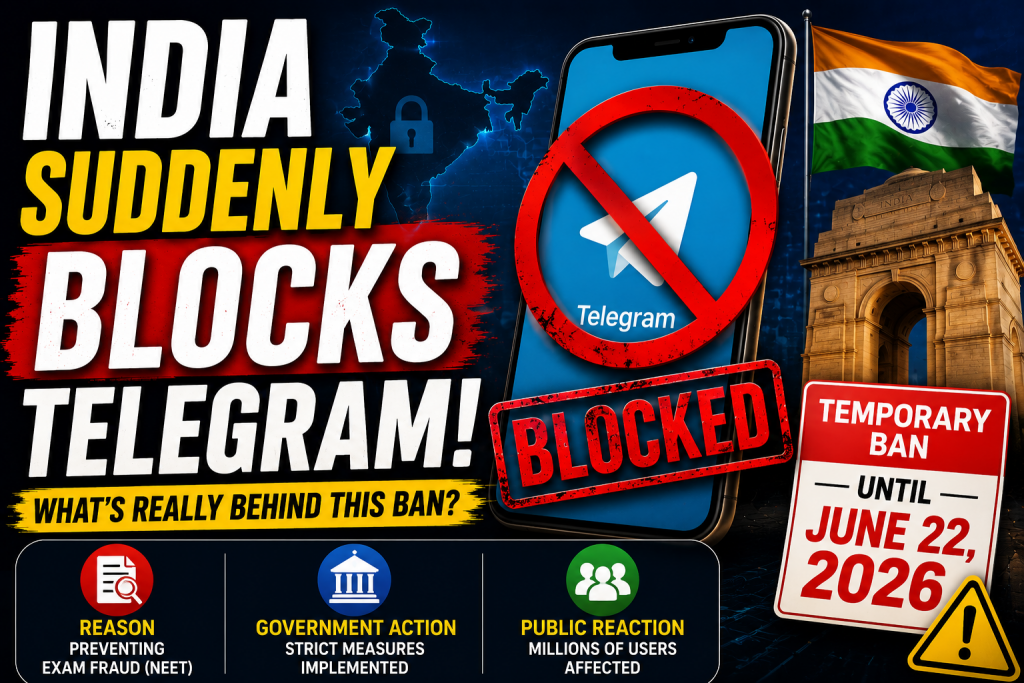 India Temporarily Blocks Telegram Ahead of National Medical Exam Re-Test